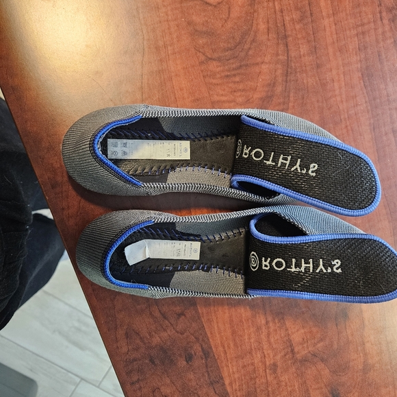 Rothys point toe flats black and white size 8 like new - Picture 10 of 11